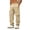 Khaki, variant on Men's Cargo Joggers Drawstring Sweatpants with 4 Pockets Elastic Waist Lightweight Comfy Breathable Workout Pants Black XXXL