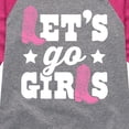 thumbnail image 3 of Instant Message - Lets Go Girls - Toddler And Youth Girls Raglan Graphic T-Shirt, 3 of 6