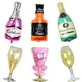 thumbnail image 5 of Botella grande de champán, copa de vino, película de aluminio, globo, fiesta de cumpleaños, decoración de boda, globo de papel de aluminio, 5 of 5
