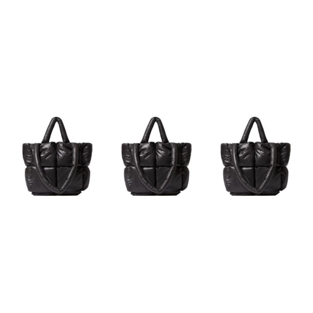 Bolso de mano acolchado Minnieouse tipo almohada Negro