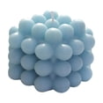 thumbnail image 1 of Pequeñas velas perfumadas Geometría Velas de burbujas Relajante Largo tiempo Quema Vela para la decoración del hogar Regalo Azul, 1 of 3