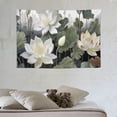 thumbnail image 3 of Creowell  Lotus Flower Tapestry, Abstract Watercolor Floral Tapestry, Living Room Bedroom Wall Hanging for Home Decoration 60x40 Inch 60x40in, 3 of 7