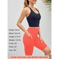 thumbnail image 4 of As Rose Rich Biker Shorts for Women High Waist Workout Shorts with 3 Pockets, S, 4 of 9