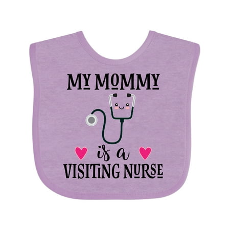 

Inktastic Visiting Nurse Mommy Gift Baby Girl Bib