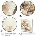 thumbnail image 3 of Designart Single Beige Flower III Canvas Wall Art, 3 of 5