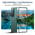 thumbnail image 6 of ELEHOLD Case For Samsung Galaxy Z Fold 5, HD Front Membrane Built-In Kickstand Military Grade Drop Protection, Anti-Fingerprint Lens Frame Cover Slim Fit Folding Case For Samsung Z Fold 5,Green, 6 of 11