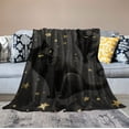 thumbnail image 2 of COMIO Cute Black Cats Blanket Gifts for Cat Lovers Girl, Halloween Throw Stars Plush Moon Blankets for Girls Women Lightweight Flannel Christmas Bedding for Chair Couch Bed Gift for Kids, 2 of 6