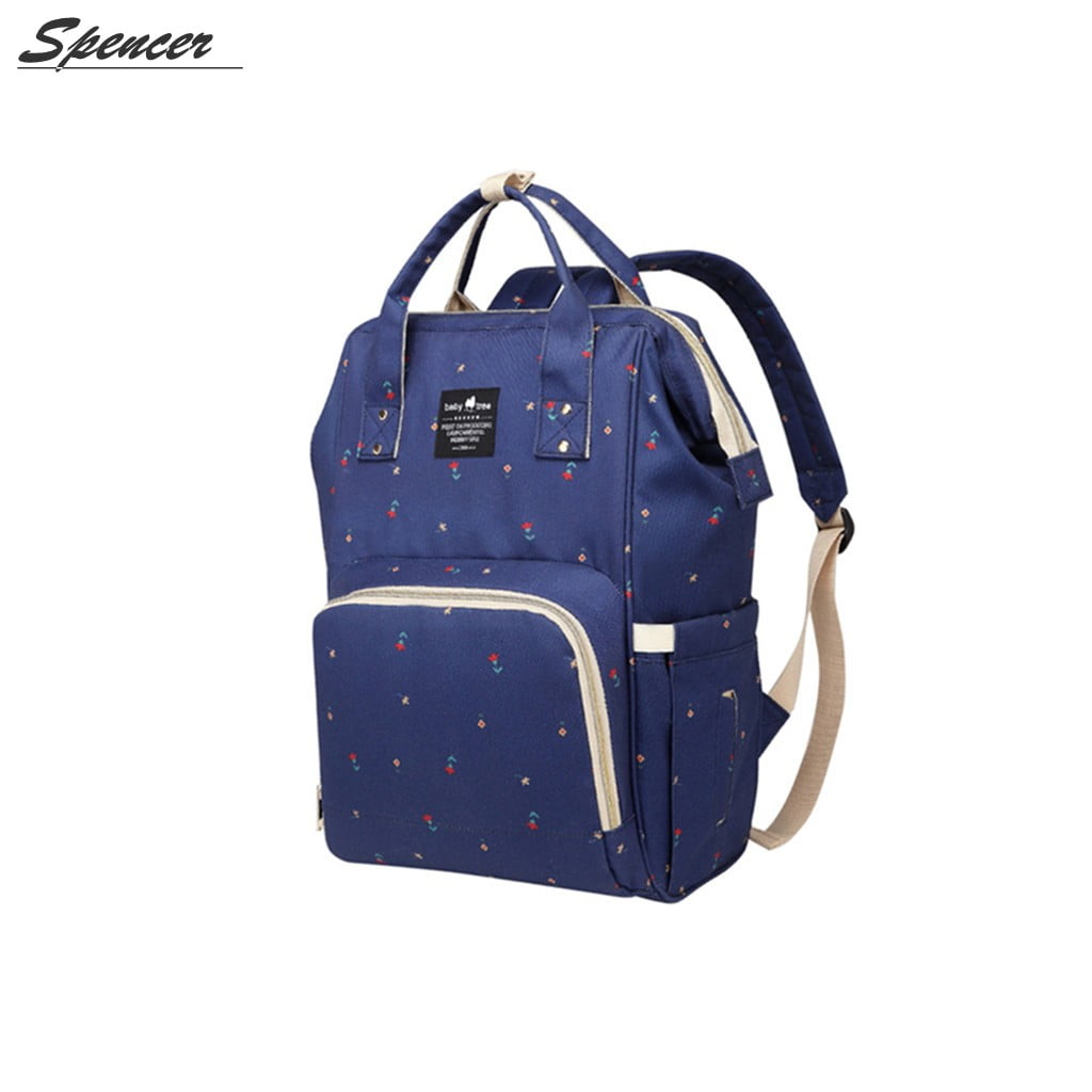 navy blue nappy bag