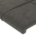 thumbnail image 5 of vidaXL Headboards 4 pcs Dark Gray 31.5"x2"x30.7"/34.6" Velvet, 5 of 75