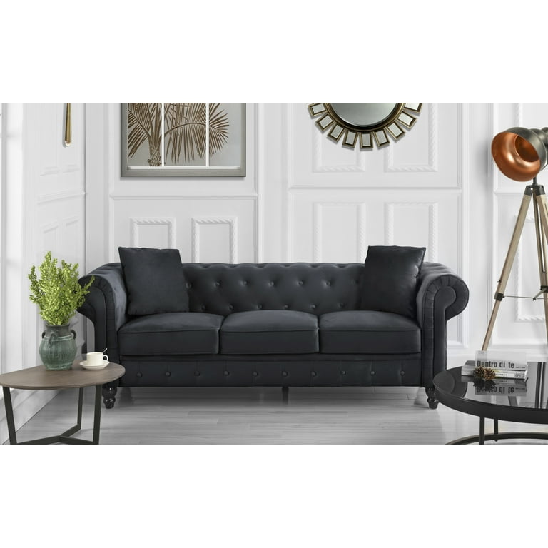 Classic Chesterfield Couch In Velvet