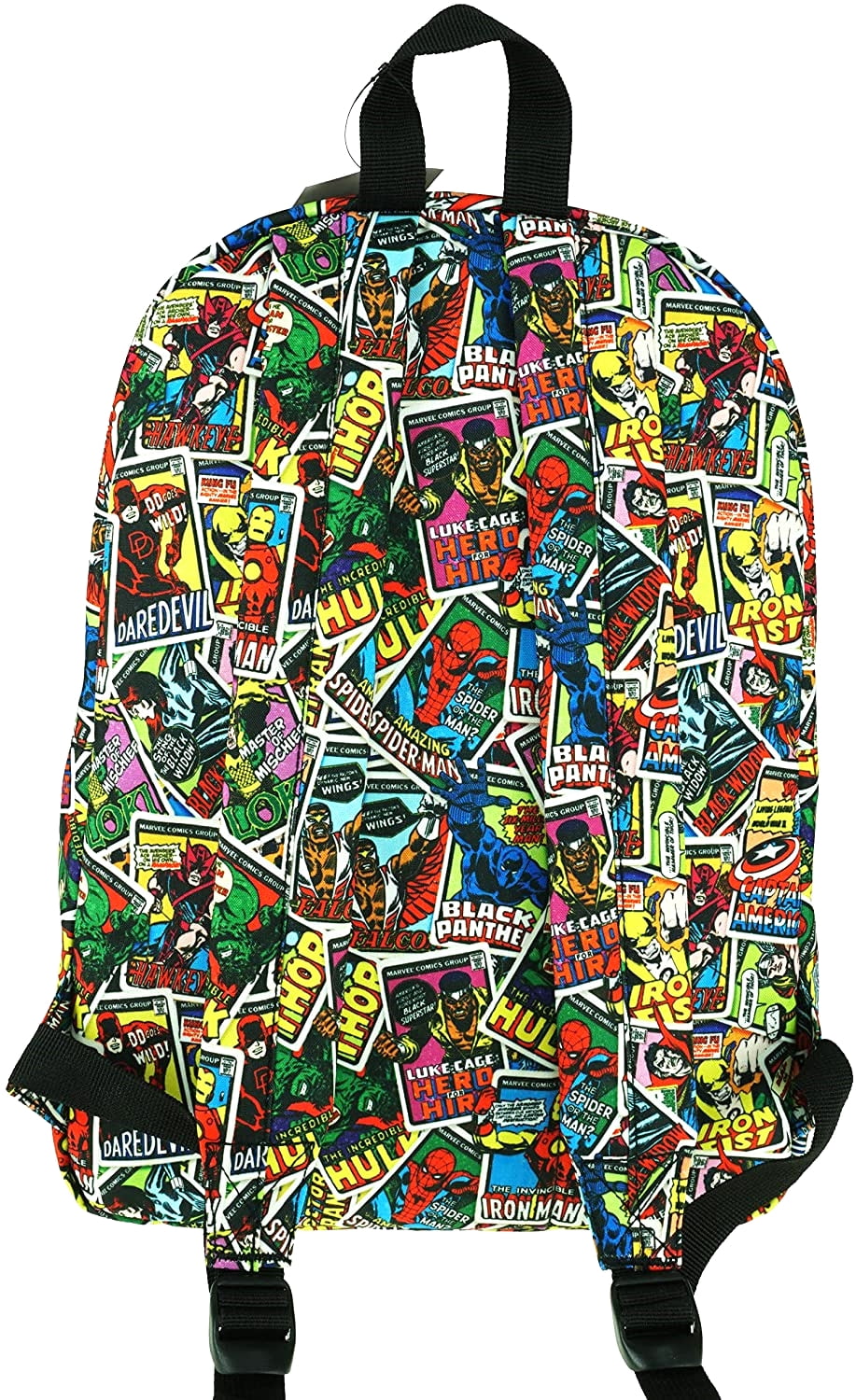 Marvel Avengers All Over Comic Print 16 Backpack Features Spider Man Hulk Captain America Iron Man and More Walmart