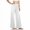 White, variant on Dxzfnsa Wide Leg Pants for Women Summer Womens Loose Solid Color Yoga Pants Lightweight Stretch Casual High Waist Trousers with Pockets
