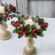 thumbnail image 2 of Nueva vela de aromaterapia con forma de fruta roja con simulación navideña, suministros de decoración, adorno de anillo con flores pequeñas, 2 of 8