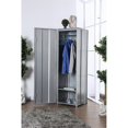 thumbnail image 3 of Furniture of America Pullar I Contemporary Metal Locker in Silver, 3 of 5