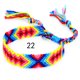 thumbnail image 1 of Pulsera tejida estilo arcoíris hecha a mano Pulsera de la amistad de la suerte, 1 of 6