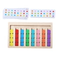 thumbnail image 2 of Juguetes de madera Montessori, clasificación de formas de Color, clasificación , tablero ocupado, rompecabezas de viaje, juego de rompecabezas 8 colores SM SunniMix Juguetes de madera Montessori, 2 of 8