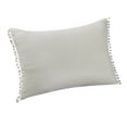 thumbnail image 6 of Superior Pom-Pom Down Alternative Comforter Set, Full/ Queen, Grey, 6 of 6