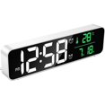 thumbnail image 1 of Reloj despertador digital YONGSHENG espejo LED pantalla grande con temperatura y 2 alarmas, 1 of 5