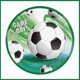 thumbnail image 5 of Juego de vajilla de papel con temática de fútbol, suministros de decoración de pasteles, vasos y platos con patrón de fútbol, favores de fiesta de cumpleaños para niño, 5 of 5