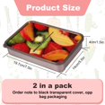thumbnail image 4 of 2Pcs Bacon Storage Container for Refrigerator Airtight Bacon Box with Lid 304 Stainless Steel Bacon Keeper Box with Elevated Base Deli Meat Container Dishwasher Safe Bacon Container for K, 4 of 11