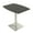Asian Night w/Silver Base, variant on 45" Small Boat Bistro Height Table Square Metal Base Bar Table