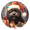 Bouvier Des Flanders DOG040, variant on Border Terrier Dog Ornament - Pet Ornament for Christmas Tree - 3" Round Ceramic - Printed in USA - Puppy New Dog - Dog Mom - Dog Dad - Pet Owner - Xmas Decoration DOG034