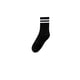thumbnail image 5 of Calcetines de mujer con diseño de tiburón, en blanco y negro, con barras paralelas grises, de algodón puro, informales, deportivos, 5 of 5