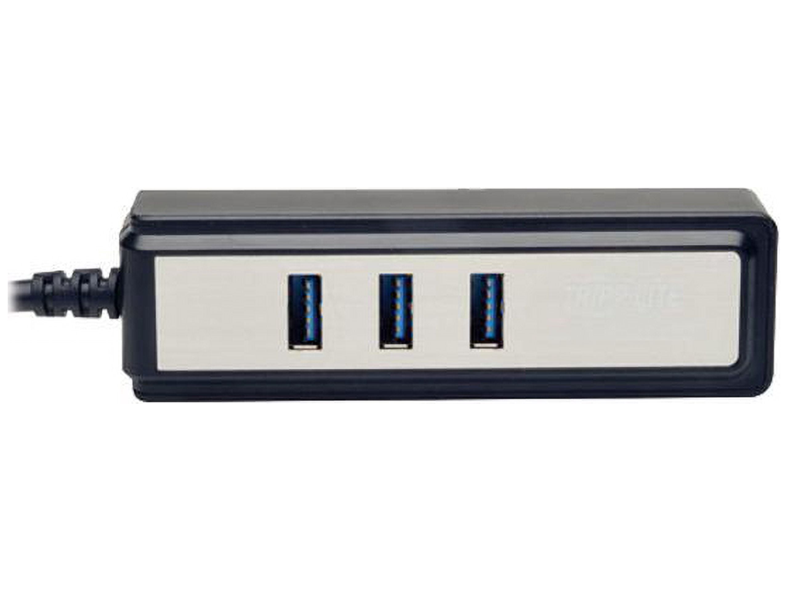 "Tripp Lite 4 Port USB 3.0 Hub, Portable, Super Speed Mini Hub with Built In Cable (U360-004-MINI)"