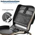 thumbnail image 5 of Water-Resistant 3-Ring Binder Organizer with Multiple Pockets Zipper Binder Bag for Office Chicken and Rooster, 5 of 8