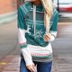 thumbnail image 1 of Pntutb Christmas Women Elk Snowflake Print tops Sudadera con capucha Pullover Blusa Pntutb Pntutb-2942, 1 of 7