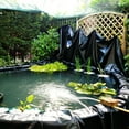 thumbnail image 7 of TROPOW Pond Liners EPDM 15x20 FT - 45 Mil UV Resistant Preformed Pond Liner Easy Cutting, Safety Material, Versatile Applications for Natural Outdoor Ponds, Waterfalls, Fish & Koi Ponds,Black, 7 of 7