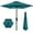 Cerulean, variant on QRKD 7.5ft Heavy-Duty Round Outdoor Market Table Patio Umbrella w/Steel Pole, Push Button Tilt, Easy Crank Lift - Yellow
