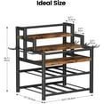 thumbnail image 7 of 5-Tier Liquor Bottle Display Shelf, Holds up to 20 Bottles, Countertop Wine Racks with 6 Wine Glass Holders, Mini Wine Bar Cabinet for Home, All in One Coffee Syrup Whiskey Organizer, 7 of 7