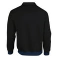 thumbnail image 4 of QHRMKOG Long Sleeve Polo Shirts for Men Relaxed Fit Color Block Polo Shirt Casual Collared Golf Tshirt Trendy Pullover Top Black M, 4 of 4