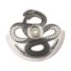 thumbnail image 3 of Peso oscilante de rotor de martillo automático para relojes mecánicos con diseño de serpiente Plateado, 3 of 9