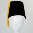 thumbnail image 3 of Black Fez with Gold Tassel - L - Black, 3 of 3