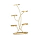 thumbnail image 5 of Soporte para flores, estante para plantas, soporte para macetas para decoración de sala de estar y estudio Dorado, 5 of 8