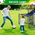 thumbnail image 3 of 3 in-1 Kids Arcade Basketball Game & Hockey & Soccer, With 4 Basketball Balls, Football, Hockey, Hockey Stick, Pump, Electronic Scoreboard Sound for Toddlers, Basketball Goal for Kids Boys Girls, 3 of 11