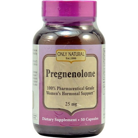ONLY NATURAL Pregnenolone - 25 mg - 50 capsules