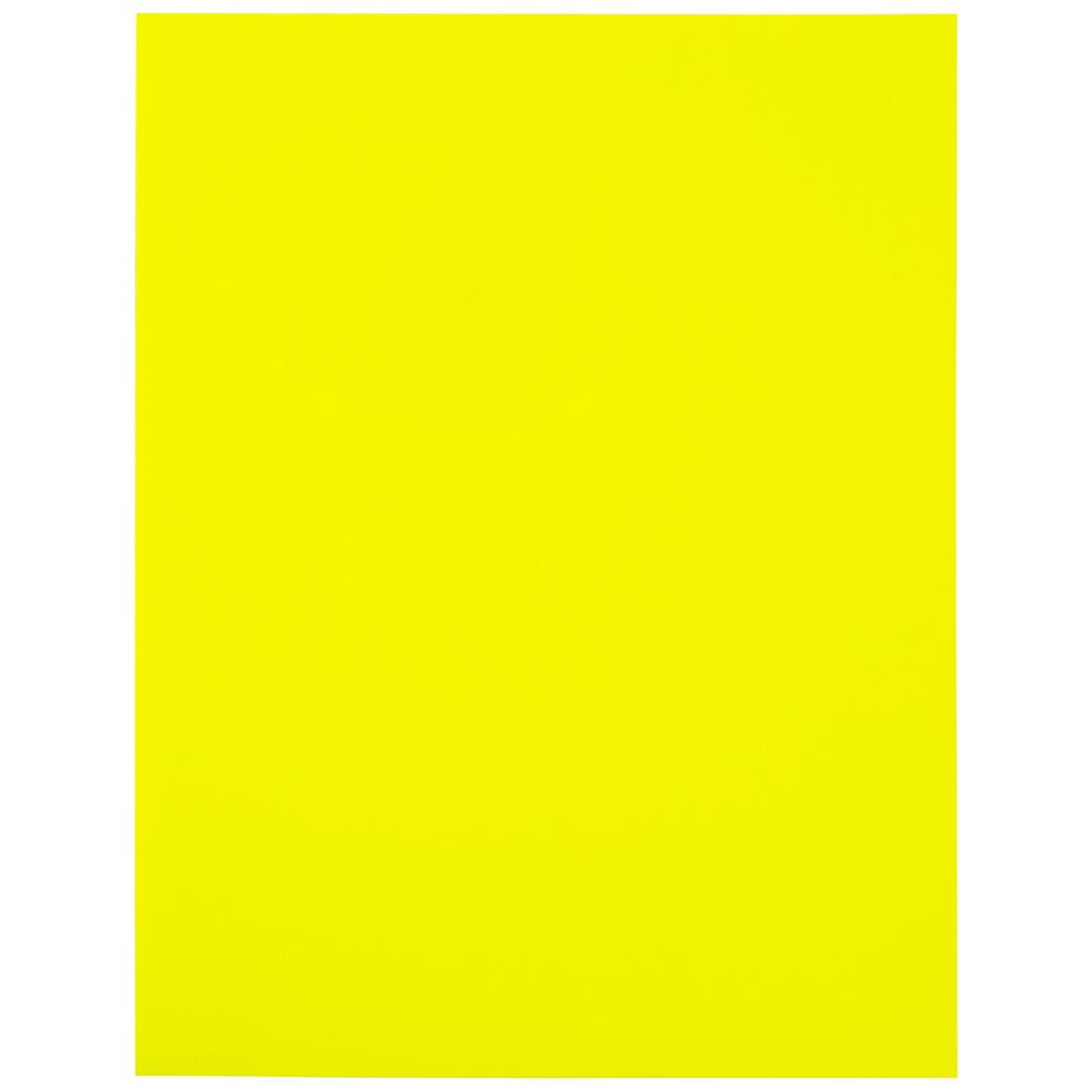 JAM Paper Full Page Shipping Labels, 8.5 x 11, Neon Yellow, 10 per Pack