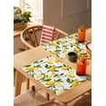 thumbnail image 3 of Watercolor Lemon Green Leaves Placemats Set of 4,Wipeable Washable Table Mats for Dining Tables,Summer Farm Harvest Place Mats for Kitchen Event Party Tabletop Decor, 3 of 7