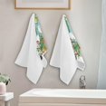 thumbnail image 4 of Winter Birdhouse Blue Hand Towels 2 PCS, Xmas Red Birds Kitchen Towel Ultra Soft and Highly Absorbent,Decorative Fingertip Face Towel for Bathroom Hotel, 28.3"x 14.4", 4 of 6