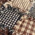 thumbnail image 2 of JCS Primitive Black 3 Plaid Homespun Cotton Fabric Sold by the Yard, 2 of 7