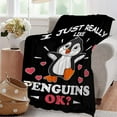 thumbnail image 4 of Penguin Blanket,Fleece Lightweight Throws with Cute Penguins Animals for Kids Girls Women,Super Soft Flannel Blankets,Warm Sheet Suitable for All Season,60"x80", 4 of 6