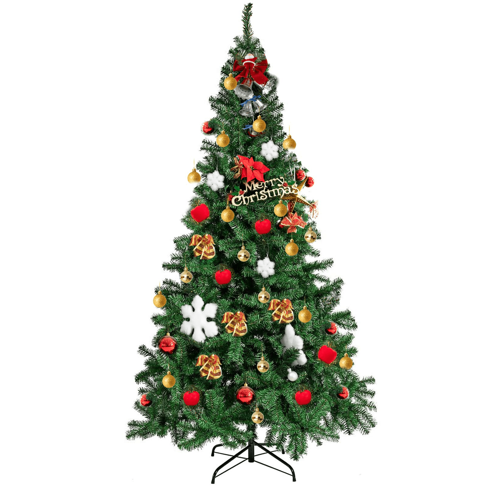 Stoneway Outdoor 6/7Ft Artificial Pine Christmas Tree with 900/1100