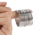 thumbnail image 3 of 50X Quality 50mm Keyring Split Ring Set Heavy Duty Large Nickel Key Loop Sprung Hoop, 3 of 4