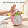 thumbnail image 5 of Unique Bargains Traditional Dual Bell Design Loud Alarm Pink 3.5"L x 2.4"W x 4.7"H, 5 of 6