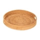 thumbnail image 1 of Bandeja de ratán para servir, estilo bohemio, plana, organizadora de baño, bandeja decorativa para mesa de café. 25cm, 1 of 9