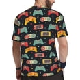 thumbnail image 2 of Wukai Retro Video Game Print Men's Short-Sleeved Mesh T-Shirt,Quick-Dry Short Sleeve Workout T-Shirt-Large, 2 of 8