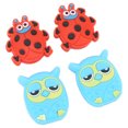 thumbnail image 3 of Tennis Racket , Comfortable Touch Tennis Dampeners Cartoon Pattern  For Sports Red Ladybird 2.7cm/1.06in Owl 2.8cm/1.1in, 3 of 8